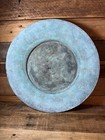 Signed Antique Persian Islamic Arabic Script 15  Copper bronze Basin Dish Bowl
