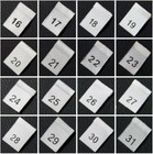 200pcs Size Labels 0-200 Number Size Black white  Polyester Woven Folded Labels