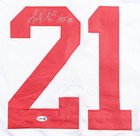 Adam Oates Signed Detroit Red Wings White Jersey Inscribed  hof 12   jsa  Center