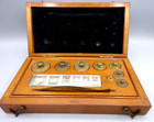 Antique Wood Cased Apothecary   Assayer Scales - Complete - Made In Germany