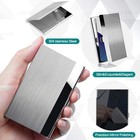 Stainless Steel Card Holder Case     Pocket Metal Wallet For Business  Id  Credit