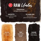 Zenart Professional Oil Paint Set   Raw Umber   2x50ml   Highly Pigmented
