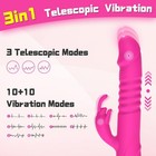 Thrusting Rabbit Vibrator Dildo G Spot Clit Massager Adult Sex Toys For Women