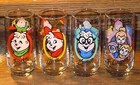 1985 Complete Set Of 4 Alvin And The Chipmunks And The Chipettes  Vtg  Glasses