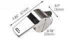 Solid Metal Referee Whistle With Black Lanyard Coach Whistle For Sports Games
