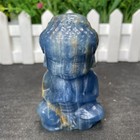 0 4lb 3 natural Blue Onyx Baby Buddha Figurine Crystal Carving Statue Quartz