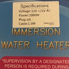 Immersion Water Heater 2000w 110-125v Ac 1 5m Cable - Fast Heating