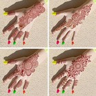 Pack Of 9 Henna Tattoo Stencil Kit reusable Mehendi Stencils Templates For Ha   