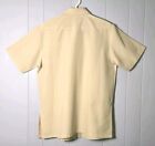 Barong Tagalog Filipino Shirt Mens Large Organza Hand Embroidered Short Sleeve 