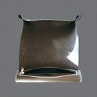 Lapis Lazuli Rune Stone Set Elder Futhark With Navy Handmade Leather Case   Tray