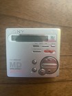 Sony Portable Minidisc Recorder Player Digital Md Walkman Mz-r70 Silver Working