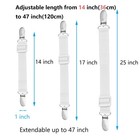 8pcs Adjustable Bed Sheet Straps universal Elastic Fitted Sheet Holders Fastener