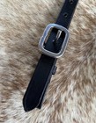 Pair Replacement Tug Straps Western Black Leather For Breast Collar Free Ship