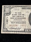 1929  10 Logan National Bank New Kensington Pa National Currency Ch 13571 Type2