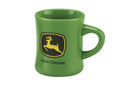 Green Ceramic Tea Cup John Deere Stoneware Coffee Dinner Mug Beverage Gift 10 Oz