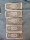 2013  1 One Dollar Bill Star Notes Lot Of Five Federal Reserve Notes Fancy 