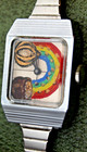 Rare Vintage P Max Mod Era Rainbow Pot Of Gold Timex England Wind-up Runs Great