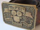  the F b i   Tv Show  Custom Crew Buckle 1973 Inscribed Efrem Zimbalist Jr  Rare