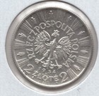 1934 Poland 2 Zlote Unc