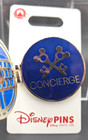 Disney Cruise Line Concierge Exclusive Blue And Gold Hinged Pin New