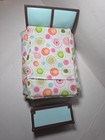 Fisher Price Dollhouse Loving Family Parents Bedroom Bed Bench chest 