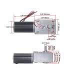 Bringsmart 12v 12rpm Dc Worm Gear Motor High Torque Self-locking