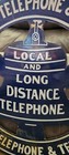 Bell Telephone   Telegraph Vintage Porcelain Sign American   New England Phone