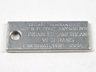 Vintage 1975 Minnesota Dav Keychain License Plate Tag     Error Tag 