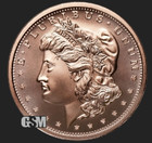 20x Morgan Dollar Tribute Round - Golden State Mint - 1 Oz  999 Fine Copper