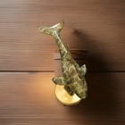  Sculpture Orca Killer Whale Statue Signed And Numbered  Copper Tones  11 1 2  