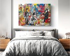 Banksy Wall Art Street Graffiti Canvas Print Decor