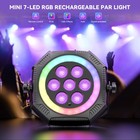 3in1 Rgb 7 Led Rechargeable Battery Par Stage Light Dmx512 For Party Disco Show