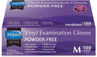 Powder Free Vinyl Exam Gloves   Disposable Latex-free Food Prep Gloves