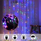 Led Curtain Fairy String Lights Usb Window Hanging W  Remote Home Xmas Decor