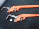 Set Of 2 Vintage Ridgid 18    24  Offset Heavy Duty End Pipe Wrench E24 E18 Steel