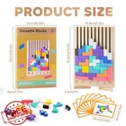 Wooden Montessori Stacking Blocks Puzzle For Toddlers