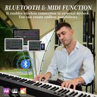 88 Key Digital Piano Keyboard Full Size Foldable Portable With Carrying Bag