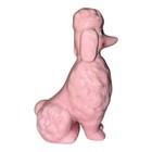Pink Poodle Retro Look Figurine Vintage Style Dog Figurine 5 5     Free Shipping