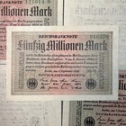 Au Authentic German 50 Million Mark 1923 Reichsbanknote  Beautiful Au Condition 