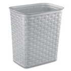 Sterilite 3 4 Gallon Weave Trash Can  Plastic  Bedroom  Cement