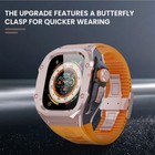 Stainless Steel Bezel Case Rubber Band For Apple Watch Ultra 2 49mm 9876 44 45mm