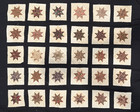 Antique 1840 Eight-pointed Star In A Square Quilt Blocks   2