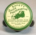 Vtg Shoe Preservative Tin   Safety First Shoe Co  - Holliston  Massachusetts  32