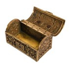 Antique Ornate German Bronze And Brass Jewelry Casket
