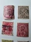 Lot Of 9 British India Used Stamps Reff21