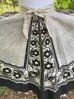 Vintage 50s Maya De Mexico Handpainted Sequined Mexican Circle Skirt 28  Waist