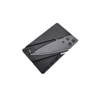  1  Folding Thin Cardsharp Knife Black Razor Sharp  Credit Card Survival Tool