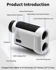 Golf Rangefinder With Slope flag Pole Locking Vibration 1200 Yards Range