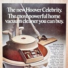 1974 Hoover Celebrity Vacuum Cleaner Vintage Print Ad Home Cleaner Advert