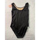 Kids Black Sleeveless Tank Leotard Ballet Dance Gymnastics Outfit Size 10-12